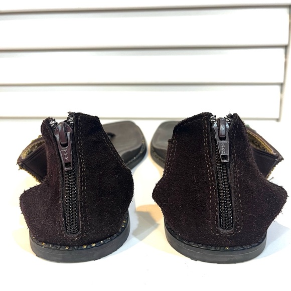 Womens Alegria Zan Choco size 37 Boho Beaded Gladiator Thong Sandals - Picture 2 of 9